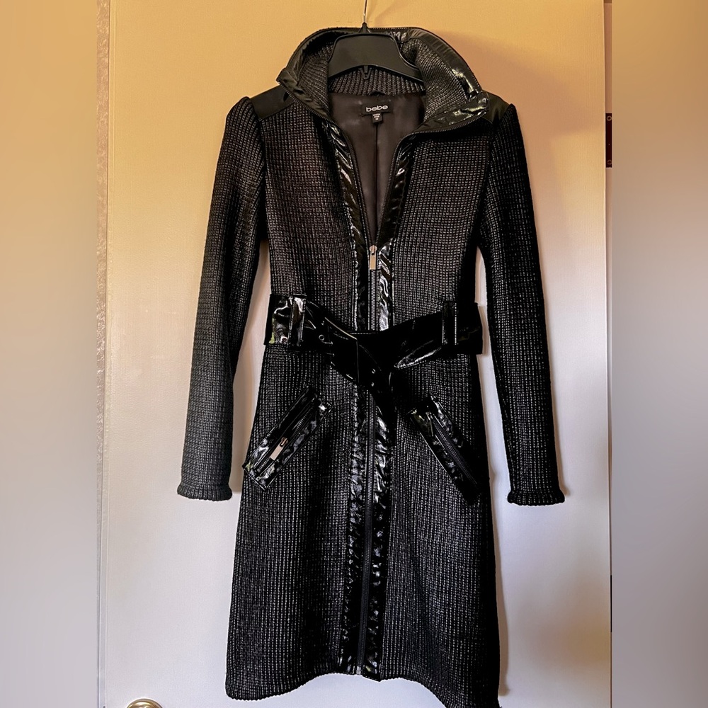 Bebe Black Coat XS